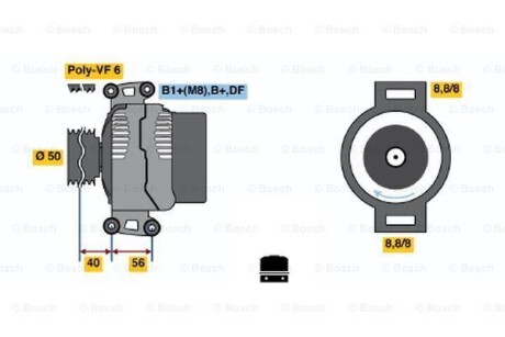 Фото генератор реставрація BOSCH 0124615018 Генератор реставрація BOSCH 0124615018