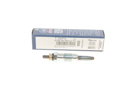 Свічка розжарювання GLP006 MB 190, SSANGYONG 84-03 BOSCH 0250201055