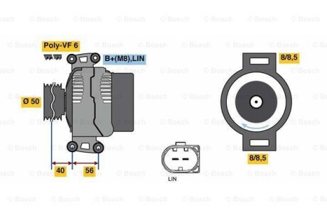 Генератор BOSCH 0986048450