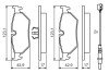 Колодки гальмівні (задні) Citroen Evasion/Fiat Ulysse/Lancia Zeta/Peugeot 806 94-02 (+датчики) BOSCH 0986424027 (фото 5)