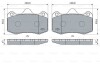 Комплект гальмівних колодок BOSCH 0986424399 (фото 7)