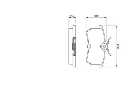 A_Колодки гальмівні дискові BOSCH 0986424472 (фото 1)