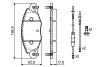 Колодка гальм. диск. CITROEN C5 2.0,2.5,3.0i-04 передн. BOSCH 0 986 424 581 (фото 2)