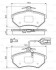 Комплект гальмівних колодок BOSCH 0986460948 (фото 8)