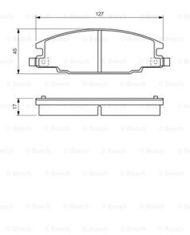 Гальмівні колодки дискові BOSCH 0986460960