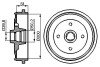 VW барабан гальм. задній AUDI 80 -91 BOSCH 0986477053 (фото 1)