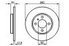 Диск гальмівний (передній) BMW 3 (E30) -91 M10/M40 (260x12.6) BOSCH 0986478029 (фото 1)