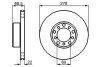 DB диск гальмівний передній W126 80-85 BOSCH 0986478061 (фото 1)