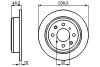 Диск гальмівний задній ROVER 200 1.8i 16V Vi HONDA Accord,Civic BOSCH 0986478350 (фото 1)