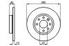 VOLVO гальмівний диск передній 440-460 -96 BOSCH 0986478386 (фото 1)