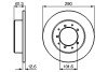 Гальмівний диск задн. LAND ROVER Didcovery -98 BOSCH 0986478656 (фото 2)