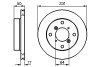 SUZUKI диск гальмівний передн.Alto,Swift 89-,Subaru BOSCH 0986478721 (фото 1)