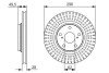 TOYOTA диск гальмівний перед. (вентил.) Camry 01- BOSCH 0986479664 (фото 1)