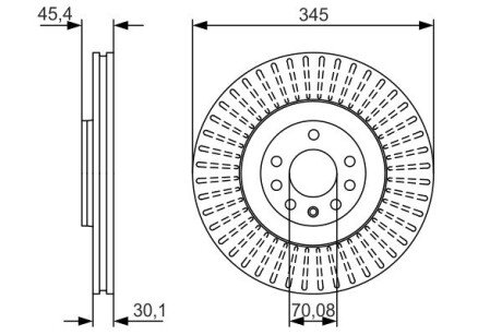 Диск гальмівний BOSCH 0 986 479 A24