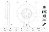 Диск гальмівний (передній) BMW 5 (G30/F90)/7 (G11/G12) 15- (348x36) (L) BOSCH 0986479F58 (фото 1)