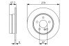 DB гальмівний диск задн W204 BOSCH 0986479S96 (фото 1)