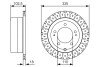 Диск гальмівний TOYOTA Land Cruiser J6/J7/J10 \'\'R \'\'98-07 PR2 BOSCH 0986479U32 (фото 1)