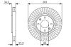 Диск гальмівний (передній) Citroen Berlingo 96-/Peugeot Partner 08- (282.9x26) BOSCH 0986479W69 (фото 1)