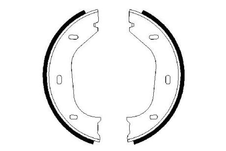 BMW щоки гальмівні ручного гальма BMW 3/5/6/7 серія BOSCH 0986487202