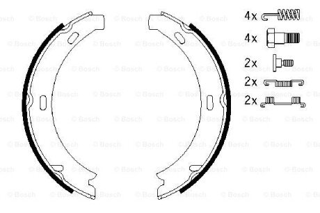 Колодки гальмівні барабан MB E-Class (W210,S210) -03 -\' BOSCH 0986487584