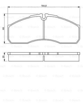 Колодки гальмівні дискові BOSCH 0 986 494 266 (фото 1)