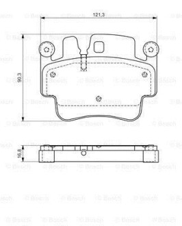 Комплект гальмівних колодок BOSCH 0986494281