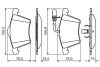 Комплект гальмівних колодок BOSCH 0986494415 (фото 7)