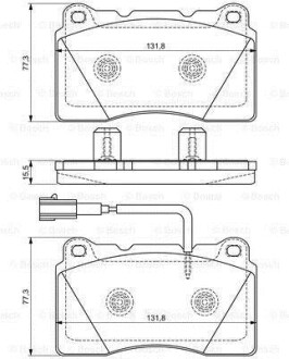Комплект гальмівних колодок BOSCH 0986494539