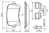 Комплект гальмівних колодок з 4 шт. дисків BOSCH 0986494731 (фото 7)