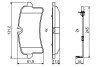 Колодки гальмівні (задні) Audi A6 13-/A7 13-/Porsche Macan 14- BOSCH 0986494842 (фото 7)