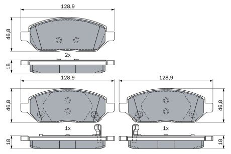 OPEL колодки гальм. передн. Karl 1,015- BOSCH 0986494906