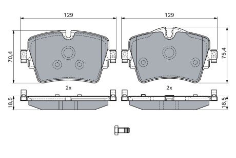 Колодки гальмівні дискові BOSCH 0 986 494 940