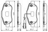 Колодки гальмівні дискові FIAT/CITROEN/PEUGEOT 500/Nemo/Bipper \'\'F "07>> PR2 -\' BOSCH 0986495097 (фото 7)