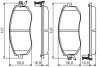 Колодки гальмівні (передні) Subaru BRZ/Forester/Impreza/Legacy/Outback/XV/Toyota GT 86 1.5-2.5 08- BOSCH 0986495125 (фото 1)