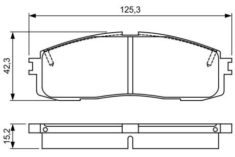 TOYOTA гальмівні колодки передн.Lexus RX 09- BOSCH 0986495330