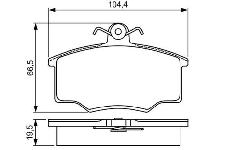 AUDI колодки гальмівні передн. 80, VW Passat -88 BOSCH 0986495340