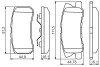 Колодки гальмівні (задні) Mitsubishi Outlander 06-12/Pajero 90-/Peugeot 4007/4008 07- BOSCH 0986495357 (фото 1)