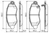 Гальмівні колодки передні TRANSIT 00- BOSCH 0986495443 (фото 1)