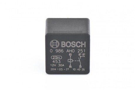 Реле 12 V 30 A BOSCH 0986AH0251