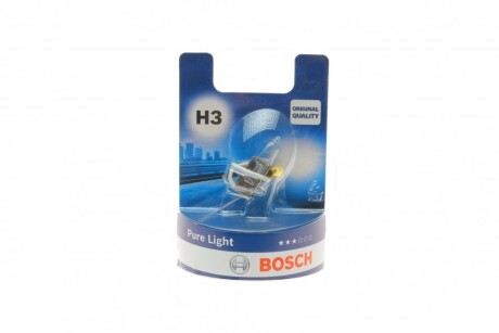 Автолампа H3 12V 55W PK22s Pure Light (BL) BOSCH 1 987 301 006