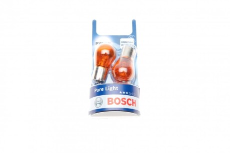 Автолампа PY21W 12V 21W BAU15s (к-кт 2шт) BOSCH 1 987 301 018