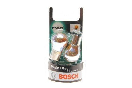 Автолампа PY21W 12V 21W BAU15s Magic Effect (к-кт 2шт) BOSCH 1 987 301 025 (фото 1)