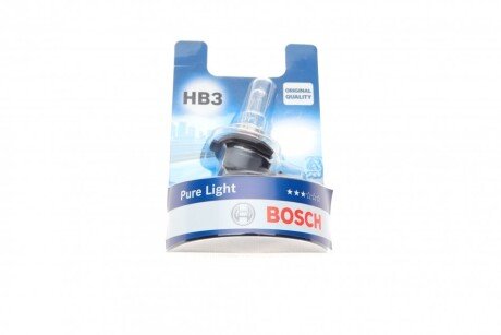 Автолампа HB3 12V 60W P20d Pure Light BOSCH 1 987 301 062