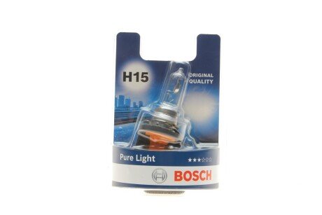 Лампа розжарювання H15 55/15W 12V PGJ23T-1 Pure Light BL BOSCH 1 987 301 099