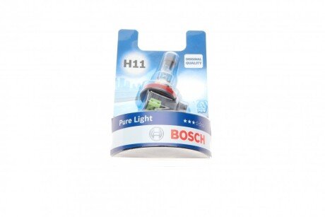 Автолампа H11 12V 55W PGJ19-2 Pure Light BOSCH 1987301339