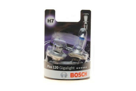 Автолампа H7 12V 55W PX26d Gigalight +120% BOSCH 1987301426