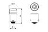 Автолампа T4W 12V 1W BA9s LED Retrofit BL (6000K) (к-кт 2шт) BOSCH 1987301513 (фото 6)