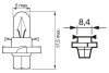 Автолампа Pure Light BAX BX8,4d 2 W BOSCH 1987302236 (фото 6)