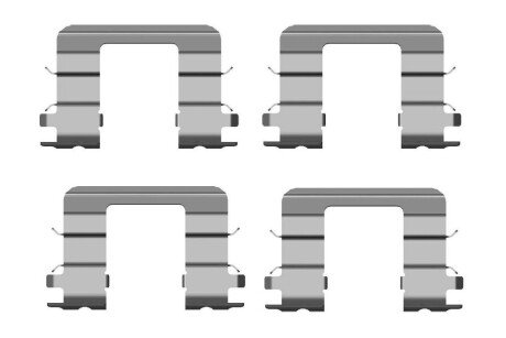 Установчий к-кт. гальм. колод. KIA PICANTO 04- BOSCH 1987474441