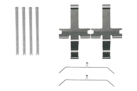 TOYOTA К-т установчий передн. гальм. колодок HILUX VII 2.5 D-4D 4WD 07-15, LAND CRUISER 80 4.2 TD 90-97, LAND CRUISER 90 3.4 i 24V 96-02 BOSCH 1987474485